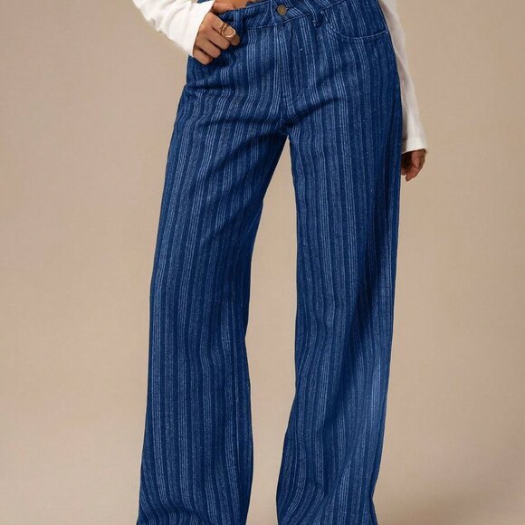 Blue Elegant Women's Denim Jeans - Picture 6 of 7